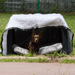 bache anti chaleur voiture chien kennel chevaux van aluminet camping car Toile d'ombrage anti UV canigourmand